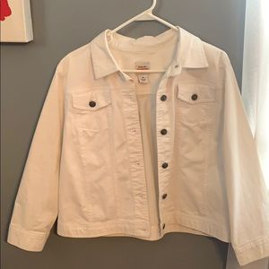 White vintage jean jacket